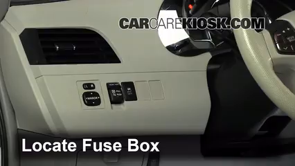 2011 Toyota Sienna XLE 3.5L V6 Fuse (Interior) Check